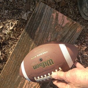 Wilson Brown Football with White Stripes
